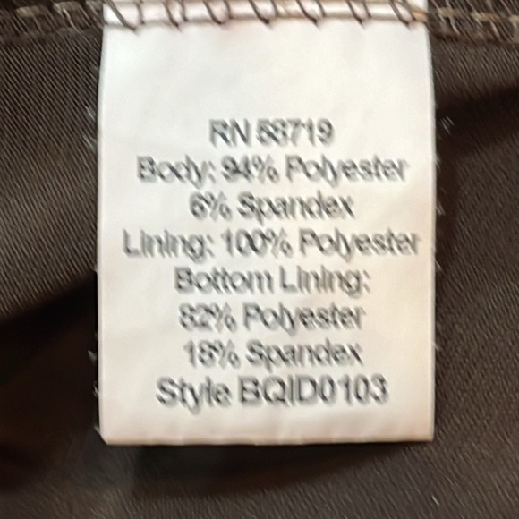 XL BROWN WRAP top DRESS FLATTERING stretchy knit wide neck midi 3/4 Slv slinky - Picture 9 of 14